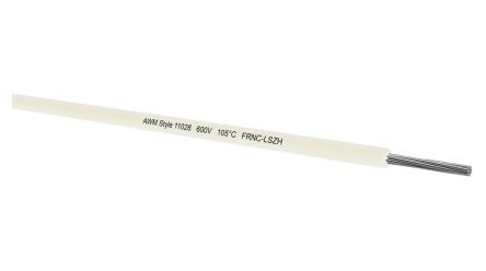 Kabeltronik UL 11028 Series White 0.14 mm² Hook Up Wire, 26 AWG, 26/7 mm, 250m, MPPE Insulation, 090260701 [090260701]; 348-763