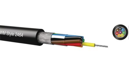 Kabeltronik UL-LIYCY Series Control Cable, 4 Cores, 0.14 mm², 26 AWG, 100m, Copper Braid Shield, Multicore Cable [096042609]; 348-783