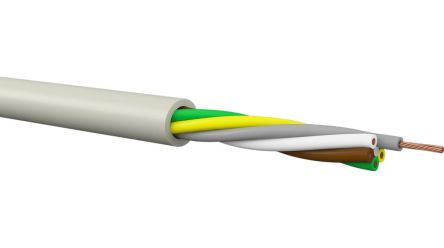 Kabeltronik 410207505 Series Control Cable, 2 Cores, 0.75 mm², 18 AWG, 100m, Unshielded Shield, Multicore Cable [410207505-100]; 348-785