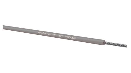 Kabeltronik UL 11028 Series Grey 0.56 mm² Hook Up Wire, 20 AWG, 20/7 mm, 250m, MPPE Insulation, 090200705 [090200705]; 348-809