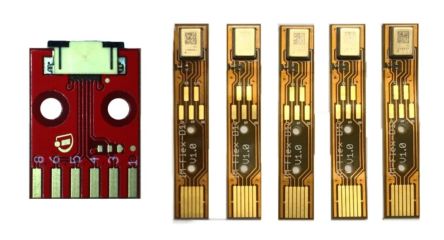 Infineon KITIM72D128VV01FLEXTOBO1 Evaluation Kit for Five Flex Boards And One Adapter Board for XENSIV MEMS microphones [KITIM72D128VV01FLEXTOBO1]; 348-864