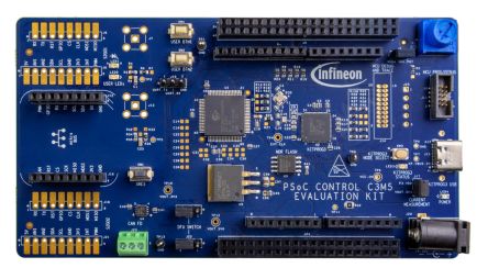 Infineon KITPSC3M5EVK Evaluation Kit for Jumper Wires, PSOC Control C3M5 Evaluation Kit, USB TypeA To USB TypeC cable [KITPSC3M5EVK]; 348-873