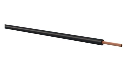 Kabeltronik 1601 Series Black 0.14 mm² Equipment Wire, 26 AWG, 72 X 0.05 mm, 100m, PVC Insulation, 160101409 [160101409]; 349-438