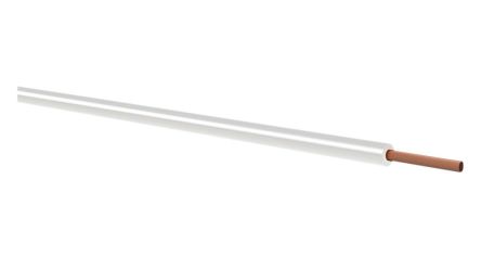 Kabeltronik 1601 Series White 0.25 mm² Equipment Wire, 24 AWG, 128 X 0.05 mm, 100m, PVC Insulation, 160102501 [160102501]; 349-442