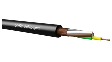 Kabeltronik 3412 Series Multicore Industrial Cable, 12 Cores, 0.01 mm², 27 AWG, 100m, Shielded Shield, Multicore Cable [341201000]; 349-445