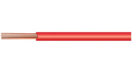 Kabeltronik UL 11029 Series Red 0.22 mm² Equipment Wire, 24 AWG, 7 X 0.200 mm, 100m, FRNC Insulation, 098240709-100 [098240709-100]; 349-515