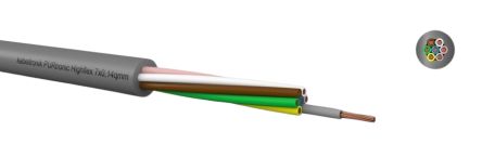 Kabeltronik PURtronic D Series Multicore Industrial Cable, 7 Cores, 0.14 mm², 26 AWG, 100m, Shielded Shield, Multicore [212071400]; 349-518