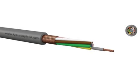 Kabeltronik PURtronic D Series Multicore Industrial Cable, 5 Cores, 0.14 mm², 26 AWG, 100m, Shielded Shield, Multicore [213051400]; 349-693