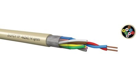 Kabeltronik 2 LIFYCY TP Series Multicore Industrial Cable, 16 Cores, 0.14 mm², 28 AWG, 26m, Shielded Shield, LiYCY Cable [331601400]; 349-713