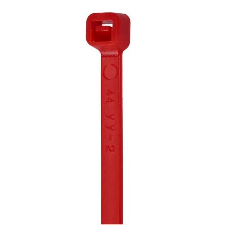 NEMIQ Cable Tie, , 203mm x 3.6 mm, Red Nylon, Pk-100 [PCT-0200-040-RD-100]; 349-732