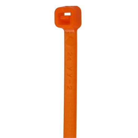 NEMIQ Cable Tie, , 286mm x 4.8 mm, Orange Nylon, Pk-100 [PCT-0300-050-OR-100]; 349-754