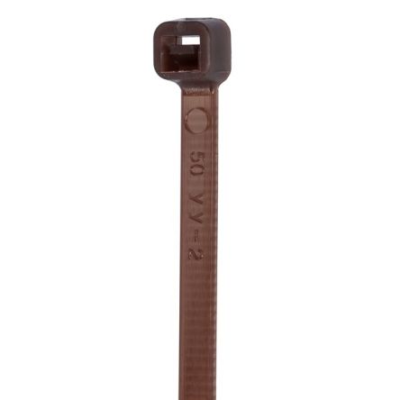 NEMIQ Cable Tie, , 371mm x 4.8 mm, Brown Nylon, Pk-100 [PCT-0400-050-BR-100]; 349-761