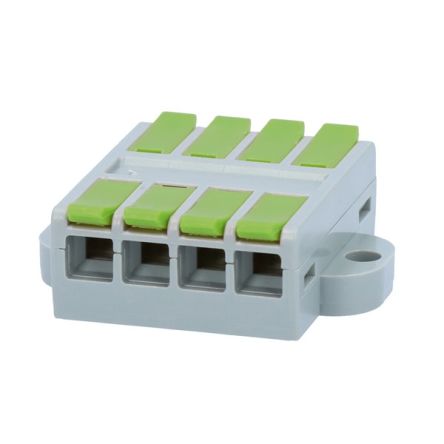 NEMIQ TB Series PCB Terminal Block, 4-Contact, 6.5mm Pitch, Surface Mount, 1-Row, Screw Termination [TB-04 0560]; 349-814