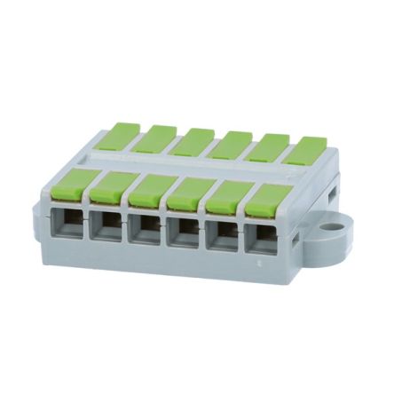 NEMIQ TB Series PCB Terminal Block, 6-Contact, 6.5mm Pitch, Surface Mount, 1-Row, Screw Termination [TB-06 0560]; 349-817