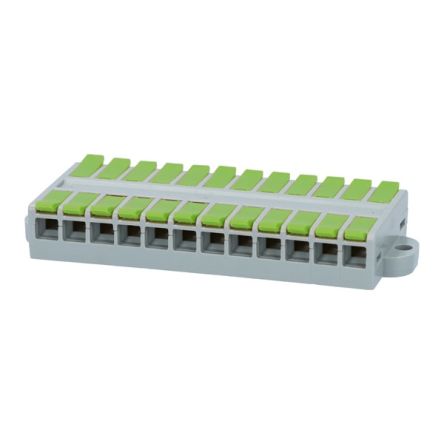 NEMIQ TB Series PCB Terminal Block, 12-Contact, 6.5mm Pitch, Surface Mount, 1-Row, Screw Termination [TB-12 0560]; 349-821