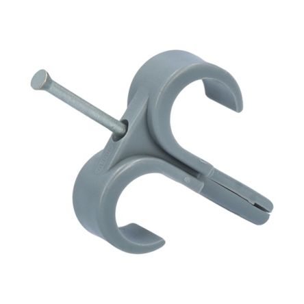 Nelco Grey Polyethylene hose clamp, 19mm Max. Bundle [DPCN 16/19 GR]; 349-928