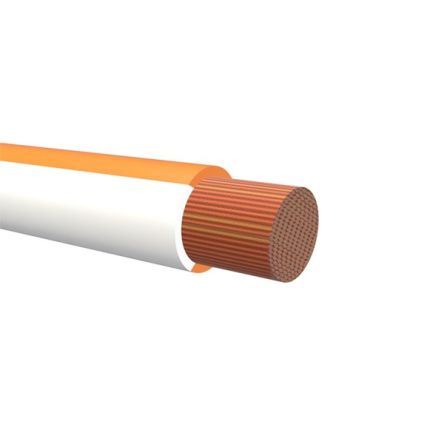 NEMIQ 50992 Series Orange/White 0.75 mm² Hook Up Wire, 1, 100m, PVC Insulation, 50992-33-100 [50992-33-100]; 349-977