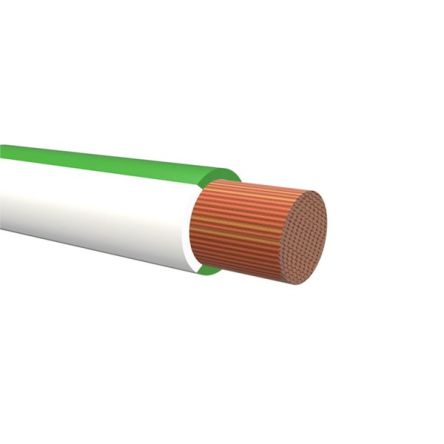 NEMIQ 50992 Series Green/White 0.75 mm² Hook Up Wire, 1, 100m, Polyvinylchloride Insulation, 50992-50-100 [50992-50-100]; 349-993