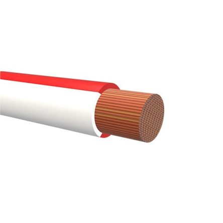NEMIQ 50992 Series Red/White 0.75 mm² Hook Up Wire, 1, 100m, Polyvinylchloride Insulation, 50992-64-100 [50992-64-100]; 350-012