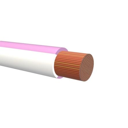 NEMIQ 50994 Series Pink/White 1.5 mm² Hook Up Wire, 1, 100m, PVC Insulation, 50994-32-100 [50994-32-100]; 350-016