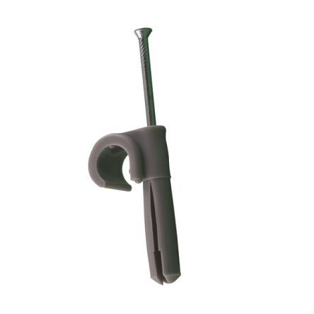 Nelco Grey Polyethylene hose clamp, 10mm Max. Bundle [PCN 8/10 GR]; 350-086