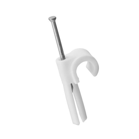 Nelco White Polyethylene hose clamp, 10mm Max. Bundle [PCN 8/10 VIT]; 350-088