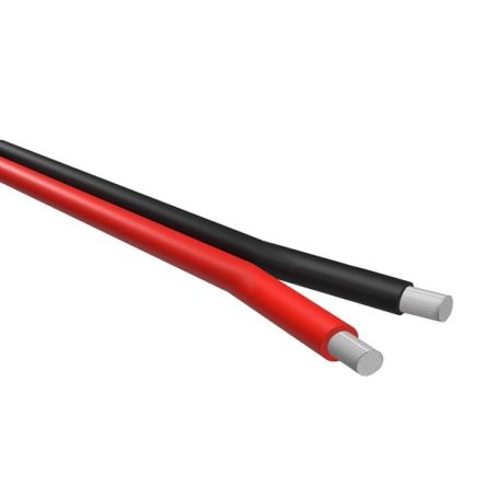NEMIQ 50591 Series Black/Red 4 mm² Hook Up Wire, 5m, PVC Insulation, 50591-5 FT [50591-5 FT]; 350-097