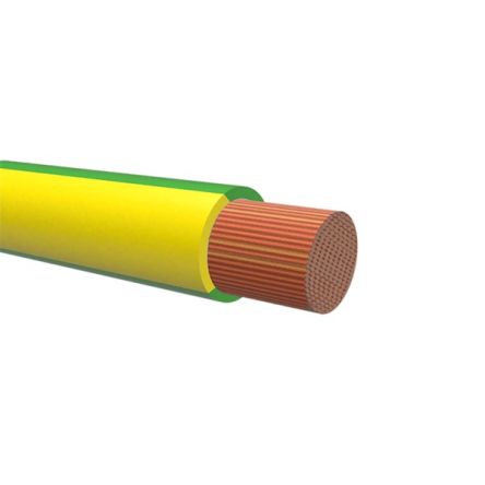 NEMIQ 50992 Series Green/Yellow 0.75 mm² Hook Up Wire, 1, 3m, PVC Insulation, 50992-3-100 [50992-3-100]; 350-160