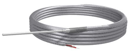 RS PRO Type K Thermocouple 100mm Length, 3mm Diameter, 0°C → 1200°C [0]; 350-435