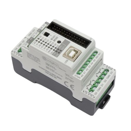 Controllino Controllino MINI Series Controller for Use with Top Hat Rail, 12 or 24 V dc Supply, Relay Output, 8-Input, [100.000.00]; 350-530