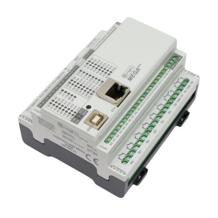 Controllino Controllino MEGA Pure Series Controller for Use with Top Hat Rail, 12 or 24 V dc Supply, Relay Output, [100.200.10]; 350-543