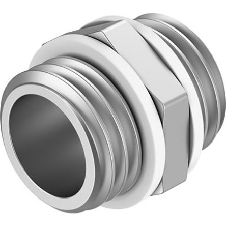 Festo NPFC Series Nipple, G 1/2 to G 1/2, Threaded Connection Style, NPFC-DS-G12-G12-M [NPFC-DS-G12-G12-M]; 350-648