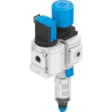 Festo MS4 Filter Regulator, 10 bar, MS4-EM1FR-1/4-D6-E-P-VC-A8-WPE-B [MS4-EM1FR-1/4-D6-E-P-VC-A8-WPE-B]; 350-892