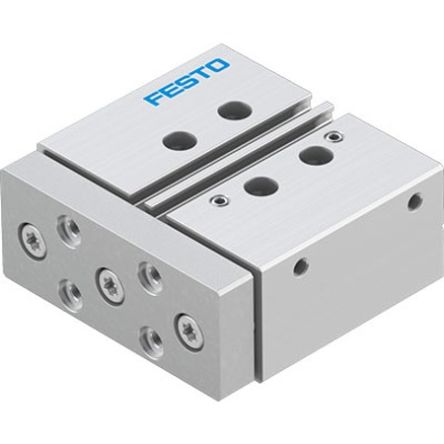 Festo Pneumatic Guided Cylinder - DFM-20-25-P-A-KF-F1A, 20mm Bore, 25mm Stroke, DFM Series, Double Acting [DFM-20-25-P-A-KF-F1A]; 350-899