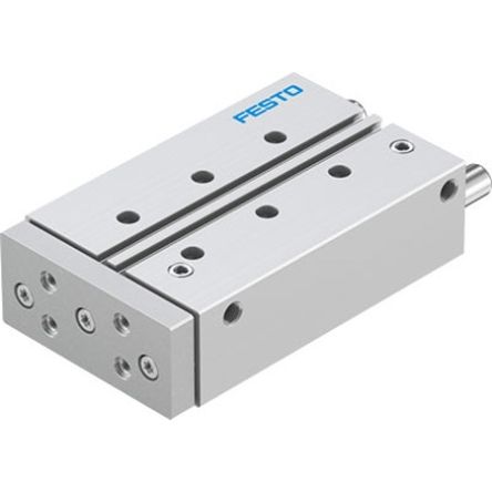 Festo Pneumatic Guided Cylinder - DFM-25-100-P-A-KF-F1A, 25mm Bore, 100mm Stroke, DFM Series, Double Acting [DFM-25-100-P-A-KF-F1A]; 350-906