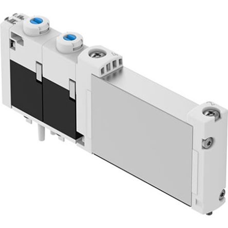 Festo 2 x Two Directional Flow Pneumatic Solenoid Valve - Electrical VUVG Series 24V [VUVG-B10-T32C-AZT-F-1T1L-F1A]; 350-919