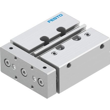 Festo Pneumatic Guided Cylinder - DFM-12-25-P-A-GF-F1A, 12mm Bore, 25mm Stroke, DFM Series, Double Acting [DFM-12-25-P-A-GF-F1A]; 350-952