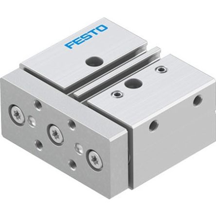 Festo Pneumatic Guided Cylinder - DFM-16-10-P-A-KF-F1A, 16mm Bore, 10mm Stroke, DFM Series, Double Acting [DFM-16-10-P-A-KF-F1A]; 350-969