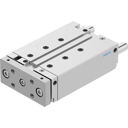 Festo Pneumatic Guided Cylinder - DFM-40-100-B-PPV-A-GF, 40mm Bore, 100mm Stroke, DFM Series, Double Acting [DFM-40-100-B-PPV-A-GF]; 350-974