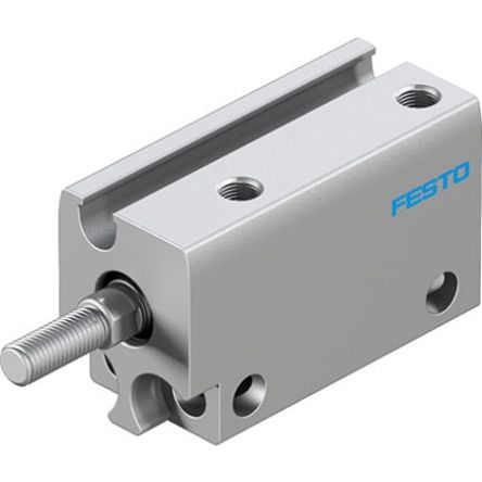 Festo Pneumatic Compact Cylinder - ADN-S-6-10-A-A-F1A, 6mm Bore, 10mm Stroke, ADN Series, Double Acting [ADN-S-6-10-A-A-F1A]; 350-984