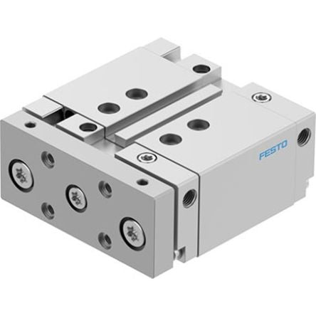 Festo Pneumatic Guided Cylinder - DFM-32-25-B-PPV-A-GF, 32mm Bore, 25mm Stroke, DFM Series, Double Acting [DFM-32-25-B-PPV-A-GF]; 351-029