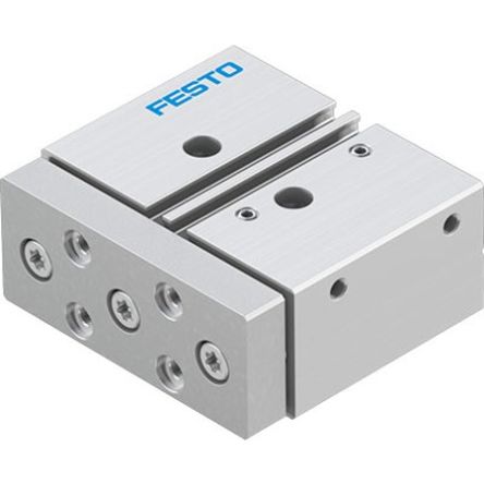 Festo Pneumatic Guided Cylinder - DFM-20-20-P-A-KF-F1A, 20mm Bore, 20mm Stroke, DFM Series, Double Acting [DFM-20-20-P-A-KF-F1A]; 351-040