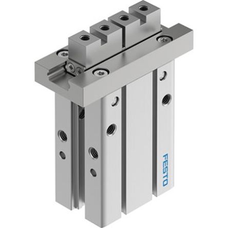 Festo 2 Finger Double Action Pneumatic Gripper, DHPC-L-25-A-NC-S-2, Parallel Gripping Type [DHPC-L-25-A-NC-S-2]; 351-195