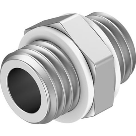 Festo NPFC Series Nipple, G 1/4 to G 1/4, Threaded Connection Style, NPFC-DS-G14-G14-M [NPFC-DS-G14-G14-M]; 351-215