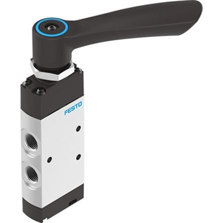 Festo Manual Pneumatic Relay Pneumatic Manual Control Valve VHEF Series, G 1/4, 1/4in, VHEF-H-P53E-M-G14 [VHEF-H-P53E-M-G14]; 351-227