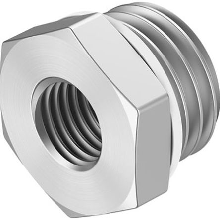 Festo NPFC-RS Series Reducer Nipple, G 3/8 to G 1/8, Threaded Connection Style, NPFC-RS-G38-G18-MF [NPFC-RS-G38-G18-MF]; 351-243