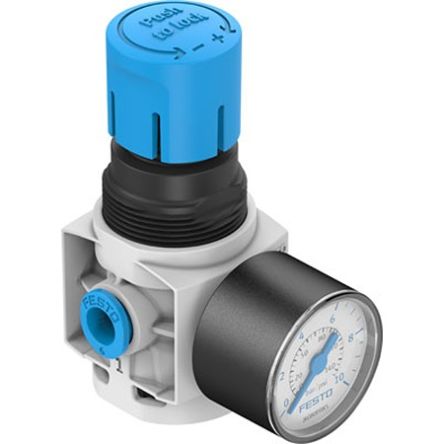 Festo QS-6 Regulator -, 8bar max. input, MS2-LR-QS6-D6-AR-BAR-F1A-B [MS2-LR-QS6-D6-AR-BAR-F1A-B]; 351-286