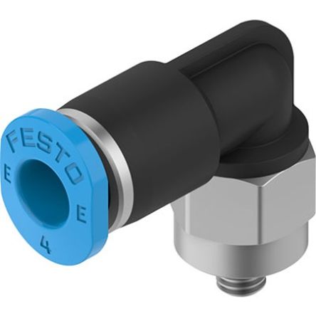 Festo NPQE-L Series Push-in Fitting, M3 to Push In 4 mm, Threaded Connection Style, NPQE-L-M3-Q4-F1A-P10 [NPQE-L-M3-Q4-F1A-P10]; 351-289