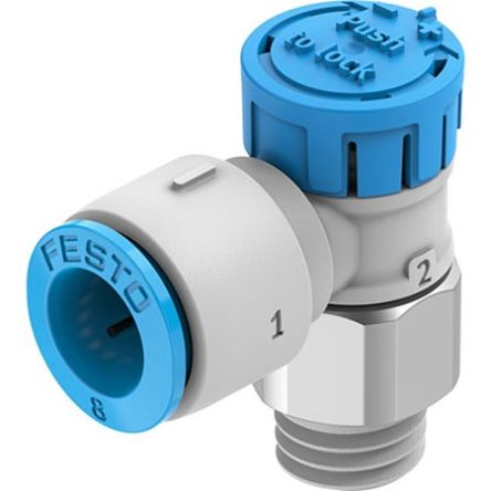 Festo Manual Pneumatic Relay Pneumatic Manual Control Valve VFOE Series, R 1/8, 1/8in, VFOE-LE-T-R18-Q8-F1A [VFOE-LE-T-R18-Q8-F1A]; 351-309