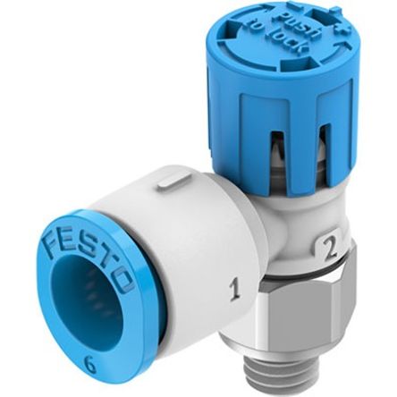 Festo Manual Pneumatic Relay Pneumatic Manual Control Valve VFOE Series, M5, 5mm, VFOE-LE-T-M5-Q6-F1A [VFOE-LE-T-M5-Q6-F1A]; 351-313